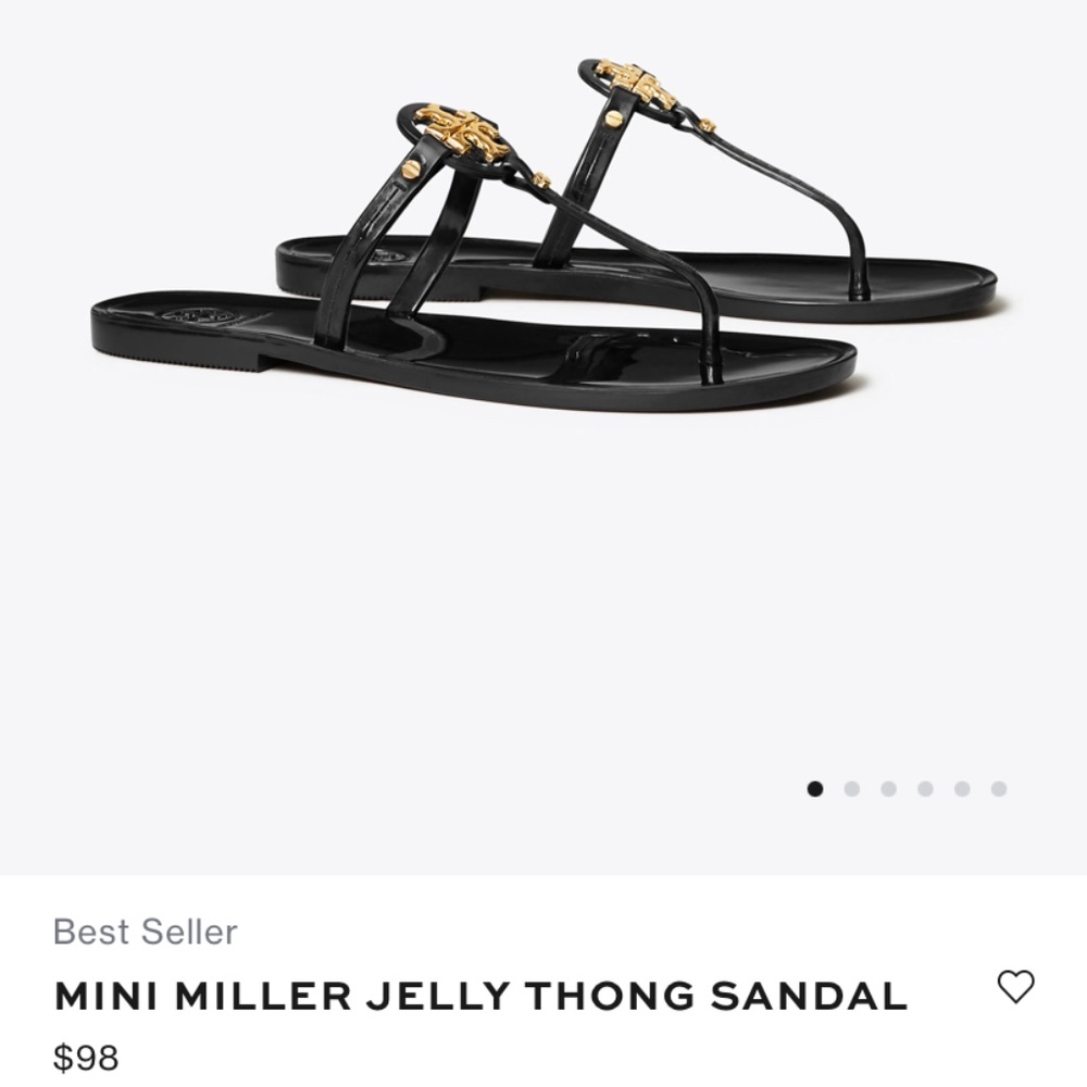 Tory Burch Black Mini Miller Sandal